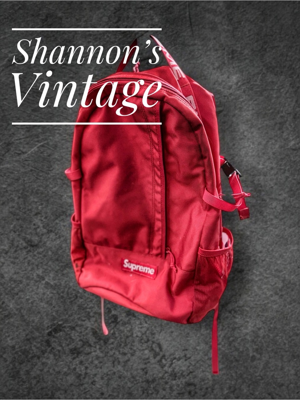 Supreme SS18 Red Backpack Bag